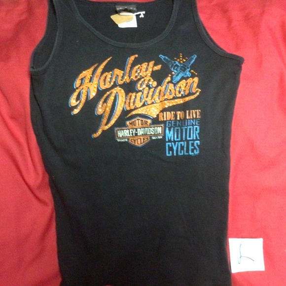 Ladies HARLEY DAVIDSON Charlottetown top - Picture 1 of 2